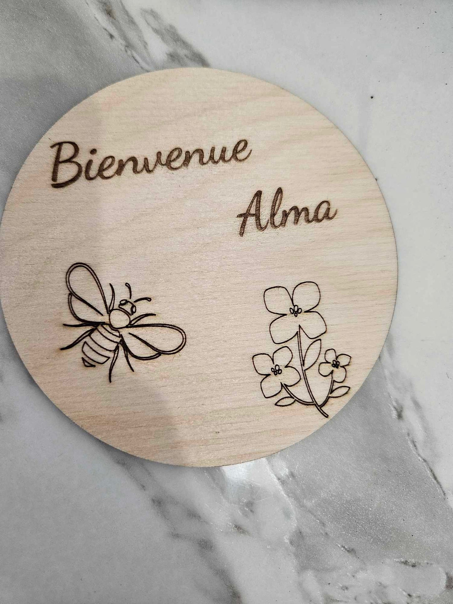 Carte bienvenue abeille