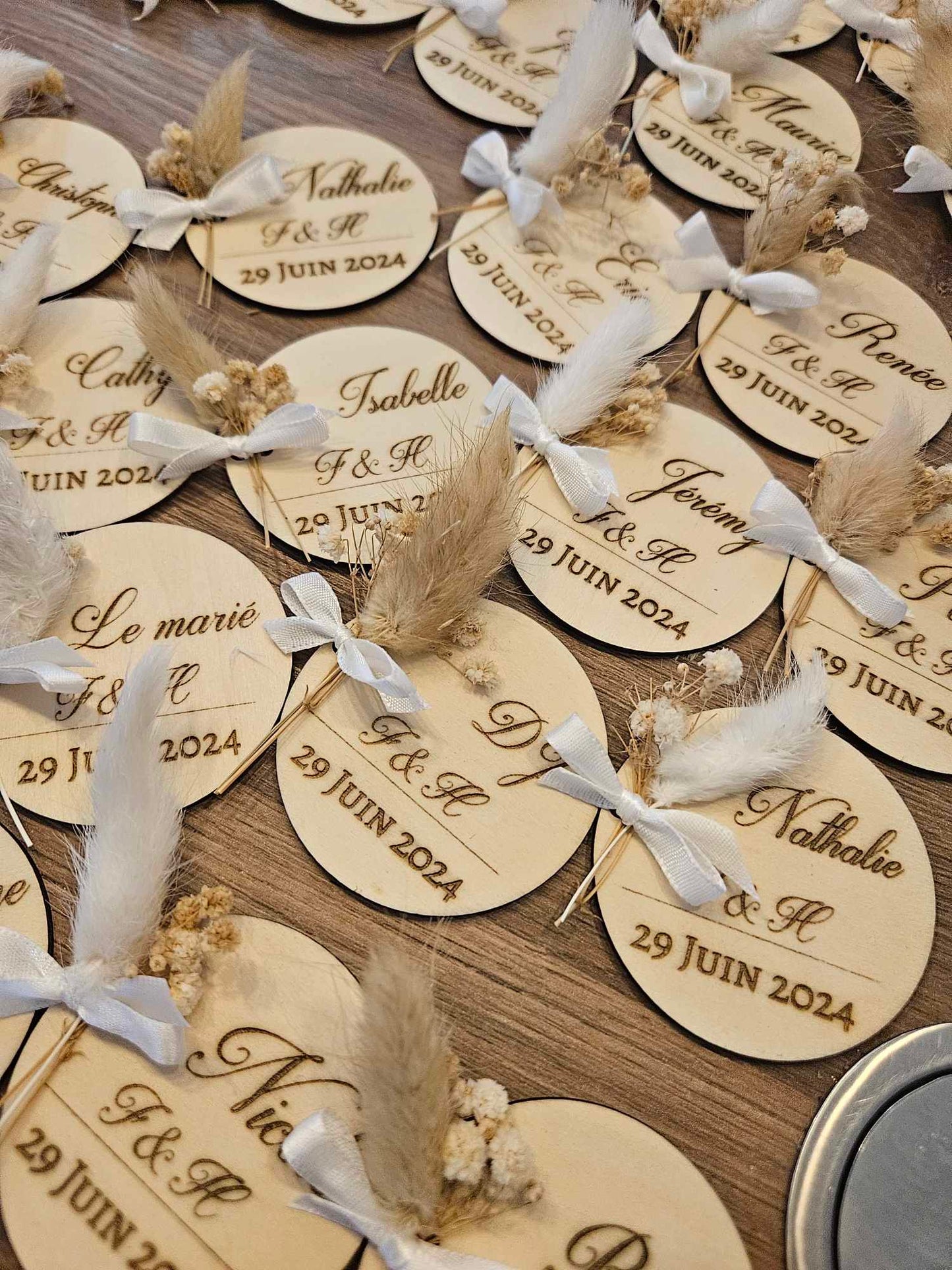 Magnets Initiales Mariage